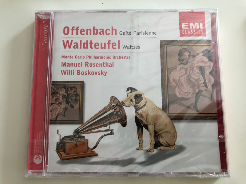Offenbach - Gaité Parisienne / Waldteufel - Waltzes / Monte Carlo Philharmonic Orchestra / Conducted by Manuel Rosenthal, Willi Boskovsky / EMI Classic Audio CD 2003 (724358506525)