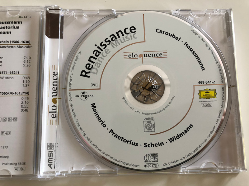 Renaissance Dance Music / Caroubel, Hausmann, Mainerio, Praetorius, Schein, Widmann / Collegium Terpsichore / Ulsamer Collegium / Fritz Neumeyer, Josef Ulsamer / Audio CD 2001 / 469 641-2 (028946964125)