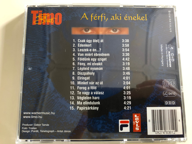 Timo - A férfi, aki énekel / Magneoton Audio CD 2002 / 0927-48381-2 (809274838124)