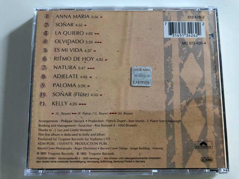Gitano Boys - Ritmo de Hoy / Audio CD 1992 / Polydor MC 513426-4 (731451342622)
