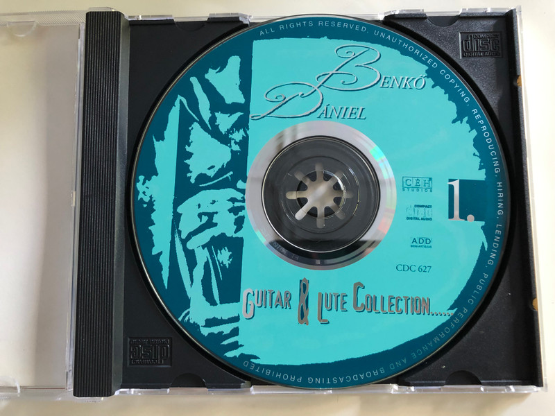 Dániel Benkő - Guitar and Lute Collection 1. / Dowland, Bakfark, Benkő, Gounod, Vivaldi, Schubert, Bach / CDC 627 / Audio CD (CDC 627)