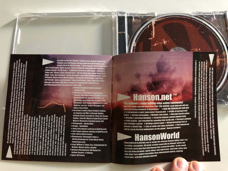 Hanson - This time around / You never know, Runaway run, Save me / Audio CD 2000 / 542 383-2 (731454238328)