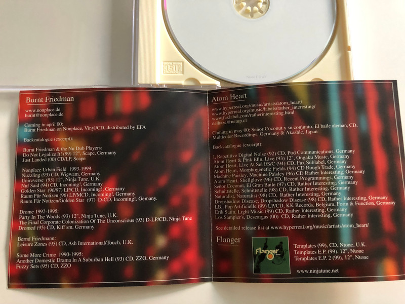 Flanger - Midnight Sound / NTone CD 40 / Audio CD 1999 / Recorded at 'Mira Musica' Santiago de Chile (5021392213125)