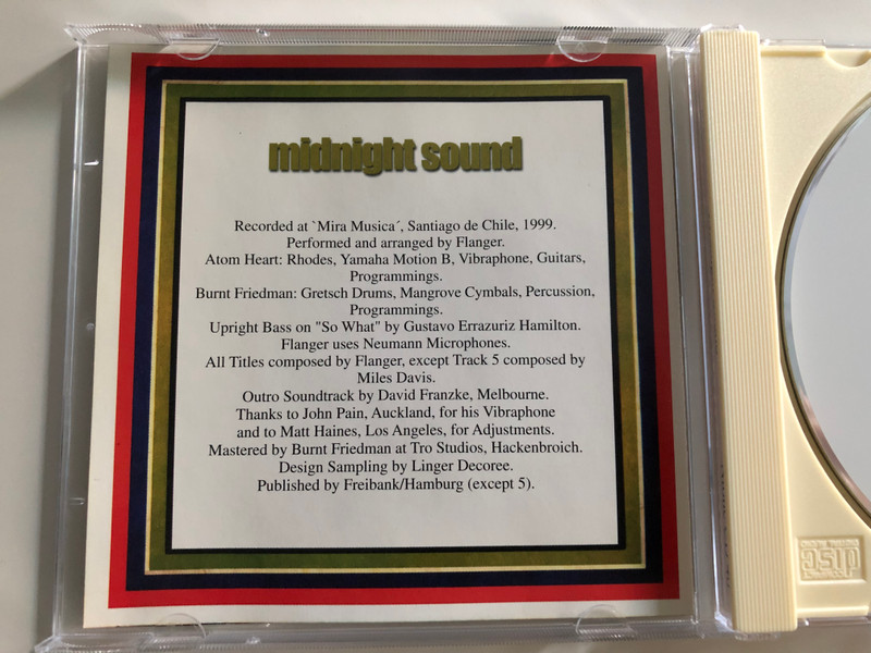 Flanger - Midnight Sound / NTone CD 40 / Audio CD 1999 / Recorded at 'Mira Musica' Santiago de Chile (5021392213125)