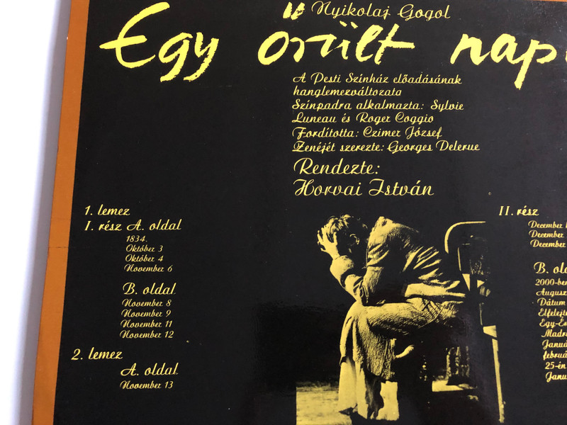 Egy Őrült Naplója / Nikolaj Gogol / Darvas Iván ‎/ Conducted: Róna Frigyes / HUNGAROTON 2X LP STEREO - MONO / SLPX 1379/80