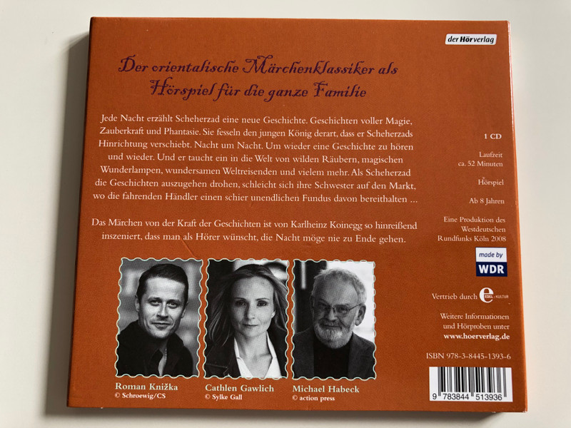  Karlheinz Koinegg - 1001 Nacht - Scheherzad und de Brunnen der Geschichten / Hörspiel - Radioplay / Audio CD 2008 / WDR / For Children age 8 (9783844513936)