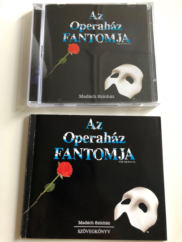 Az operaház fantomja - Madách Színház / Andrew Lloyd Webber - The Phantom of the Opera / Charles Hart / Directed by Szirtes Tamás / 2x Audio CD 2003 (OperahazFantomja2CD)