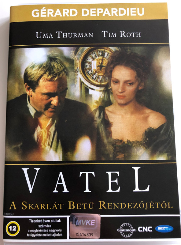 Vatel DVD 2000 A skarlát betű rendezőjétől / Directed by Roland Joffé / Starring: Gérard Depardieu, Uma Thurman, Tim Roth / Music: Ennio Morricone (599-8133189905)