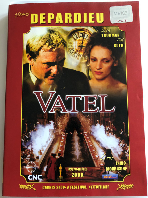 Vatel - 2000 / Directed by Roland Joffé / Starring: Gérard Depardieu, Uma Thurman, Tim Roth / Music by Ennio Morricone / PAL DVD 2000 (5998133139634)