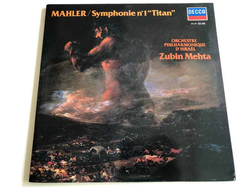 Mahler - Symphonie No. 1 "Titan" / Orchestre Philharmonique D' Israel / Conducted: Zubin Mehta / DECCA LP / 591107