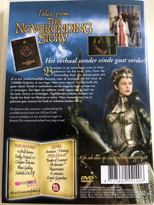 Tales from The Neverending Story DVD 2002 / The Fantasy Ride Continues.. / Directed by Adam Weismann / Starring: Mark Rendall, Tyler Hynes / Episode 9 & 13: Badge of Courage, Ressurection (8717662551406)