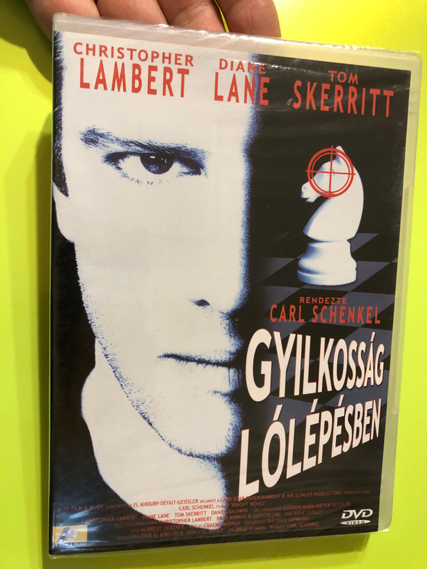 Knight Moves DVD 1992 Gyilkosság lólépésben / Directed by Carl Schenkel / Starring: Christopher Lambert, Diane Lane, Tom Skerritt, Daniel Baldwin (5999545560467)