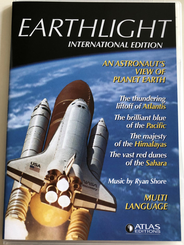 Earthlight Internation edition DVD 2007 An astronaut's view of planet Earth / 28 digital video Nasa Earthviews / Multi-language - Polish, hungarian, French, English, German, Russian, Romanian, Dutch, Czech, Swedish / Atlas editions (EarthlightDVD)