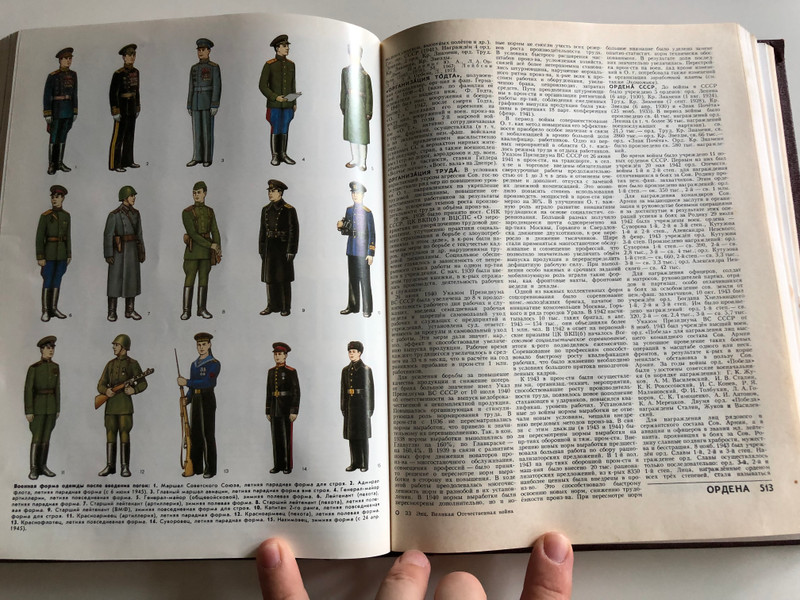 Великая отечественная война 1941-1945 Тhe Great Patriotic war by M.M. Kozlov / Soviet WW2 Encyclopedia / Советская энциклопедия 1985 / Weaponry, Artilerry, Uniforms and medals, Color Maps / Hardcover (0505030202-002)