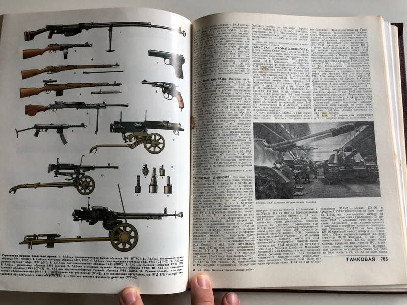 Великая отечественная война 1941-1945 Тhe Great Patriotic war by M.M. Kozlov / Soviet WW2 Encyclopedia / Советская энциклопедия 1985 / Weaponry, Artilerry, Uniforms and medals, Color Maps / Hardcover (0505030202-002)