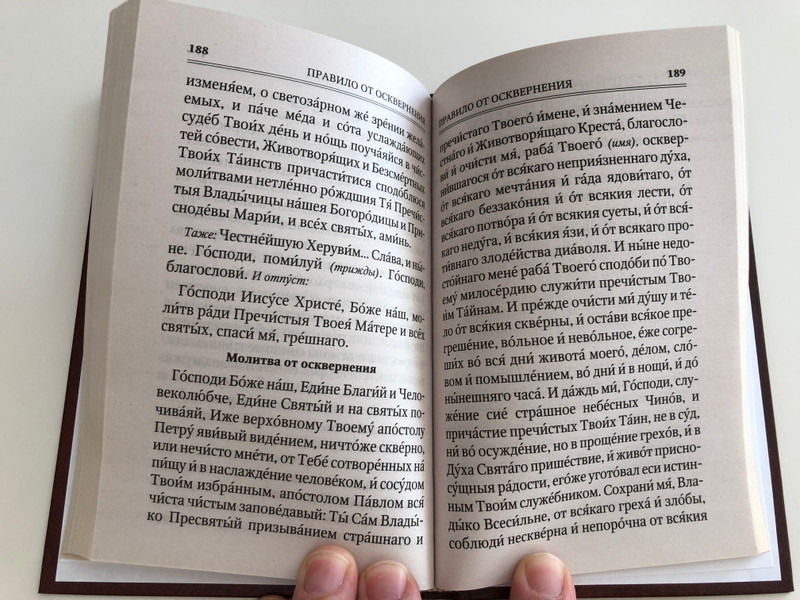 Russian language Prayer book - Молитвослов - Communion Rule, Prayers for every need, Prayers for relatives, prayers for monetary problems / Terirem 2016 (9785424700040)