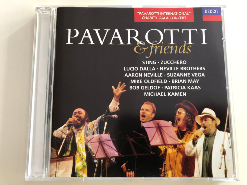  Pavarotti & friends / Sting, Zucchero, Lucio Dalla, Neville Brothers, Brian May, Bob Geldolf / Pavarotti International Charity Gala Concert / Decca Audio CD 1992 / 440 100-2 (028944010022)