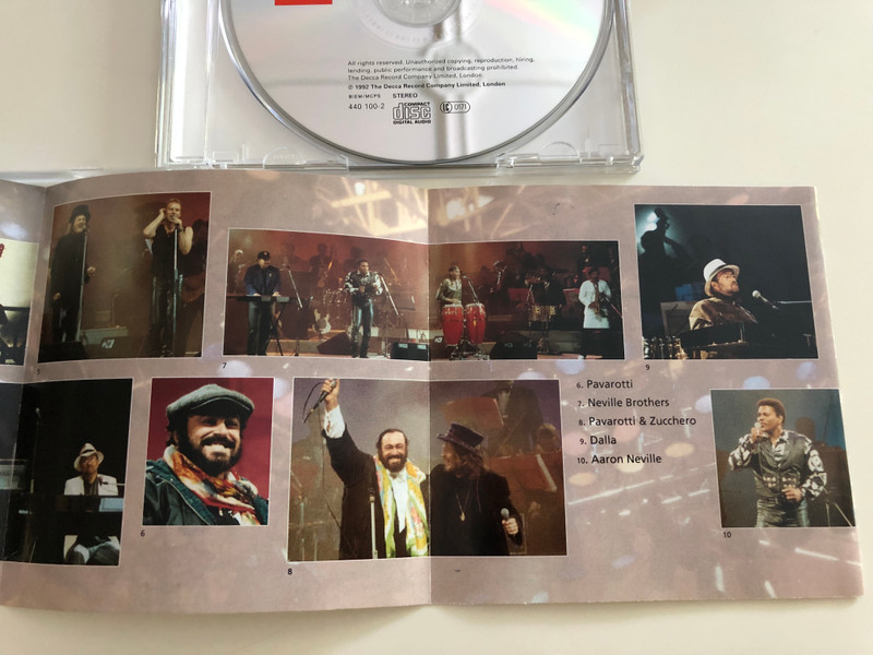  Pavarotti & friends / Sting, Zucchero, Lucio Dalla, Neville Brothers, Brian May, Bob Geldolf / Pavarotti International Charity Gala Concert / Decca Audio CD 1992 / 440 100-2 (028944010022)
