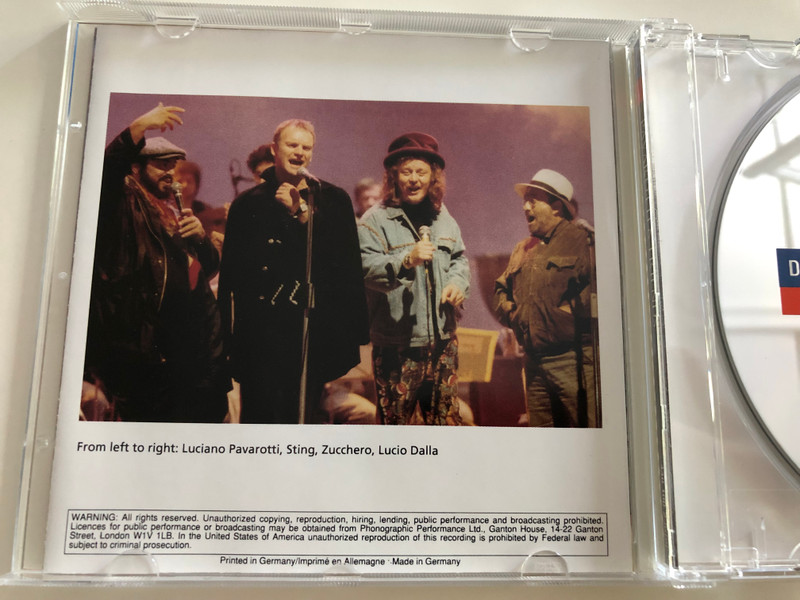  Pavarotti & friends / Sting, Zucchero, Lucio Dalla, Neville Brothers, Brian May, Bob Geldolf / Pavarotti International Charity Gala Concert / Decca Audio CD 1992 / 440 100-2 (028944010022)