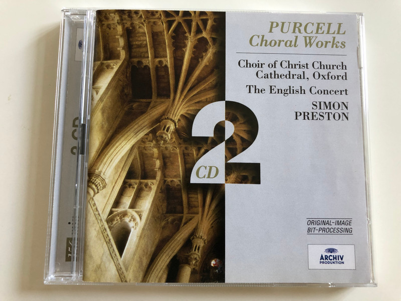 Purcell - Choral Works / Choir of Christ Church Cathedral, Oxford / The English Concert / Conducted by Simon Preston / 2x Audio CD 1981 / Polydor 459 487-2 (028945948720)