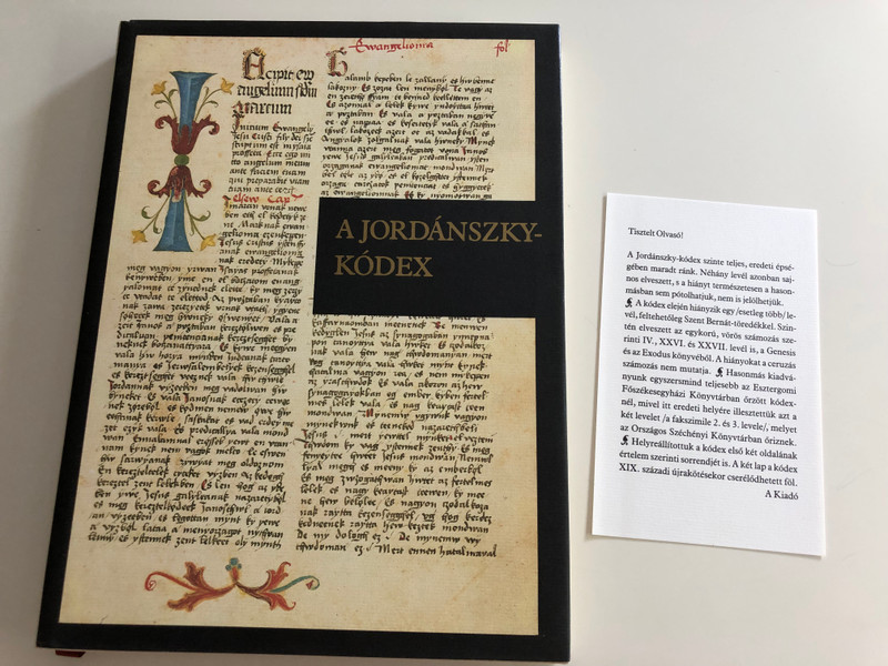 A Jordánszky-kódex 1516-1519 3 Book SET / Hungarian codex Reprint containing Bible translation from the beginning of the 16th century / Transcription of the codex, reading help and essay by Csaba Csapodi / Helikon kiadó (9632076044)