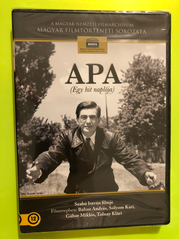 Apa (Egy hit naplója) DVD 1966 Father (diary of faith) / Directed & Written by Szabó István / Starring: Bálint András, Sólyom Kati, Gábor Miklós, Tolnay Klári, Erdély Dániel, Ráthonyi Zsuzsa  