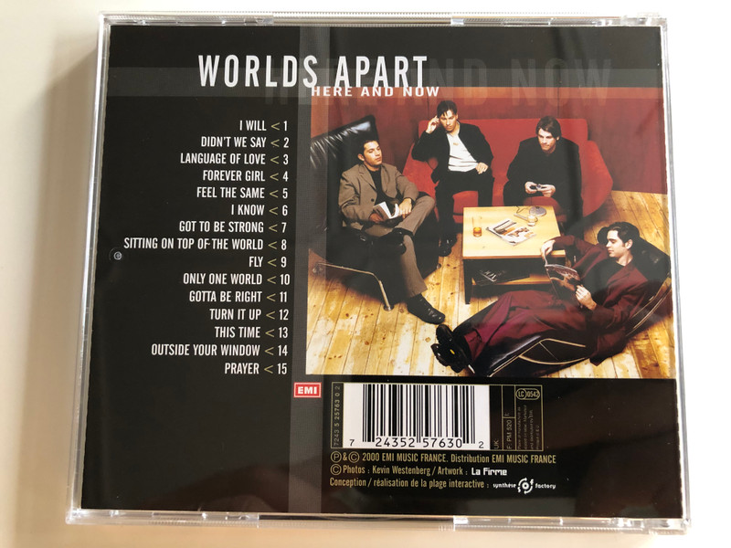 Worlds apart - Here and Now / I Will, Language of Love, I Know, Fly, This Time / Audio CD 2000 / EMI (724352576302)