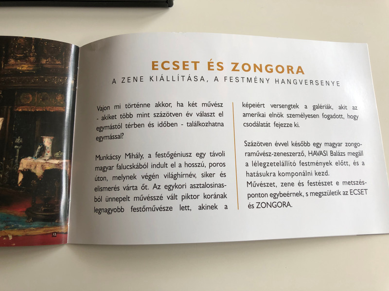 Havasi: Brush & Piano Concert - Musical Tribute to Hungarian Genius Painter Munkácsy Mihály / Exclusive DVD+CD / HUNGARIAN Audio with English Subtitles / Zenei tisztelgés a magyar festőgéniusz előtt (5998618405230.)