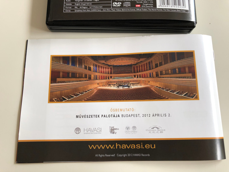 Havasi: Brush & Piano Concert - Musical Tribute to Hungarian Genius Painter Munkácsy Mihály / Exclusive DVD+CD / HUNGARIAN Audio with English Subtitles / Zenei tisztelgés a magyar festőgéniusz előtt (5998618405230.)