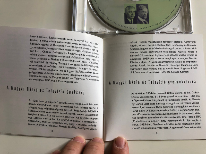 Bartók Béla - Concerto for Orchestra - Kodály Zoltán Psalmus Hungaricus Op. 13 / Hungarian Radio and TV Symphonic Orchestra / Cond. Tamás Vásáry / Audio CD (Bartók-KodályCD)