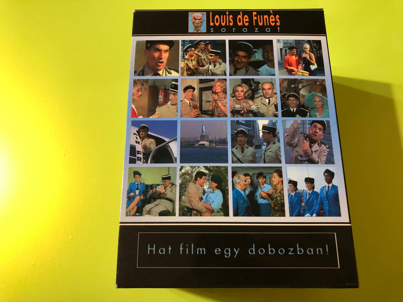 Louis de Funés 6 DVD SET / Hat film egy dobozban! / Le Gendarme de Saint-Tropez, Le gendarme se marie, Le Gendarme et les Gendarmettes, Le Gendarme a New York , Le Gendarme et les Extra-terrestres, Le Gendarme en balade / Louis de Funés collection (5999545582063)