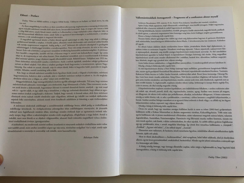 "Testem e Nép, e táj" by Bálványos Huba, Benkő Éva / Dulity Tibor életműve / "My body is these people, this landscape" The life work of Hungarian painter, Tibor Dulity / Essay book / With English, French, German and Serbian summary / Kreatív Dekor Kft. / Hardcover 2006 (9630601435)