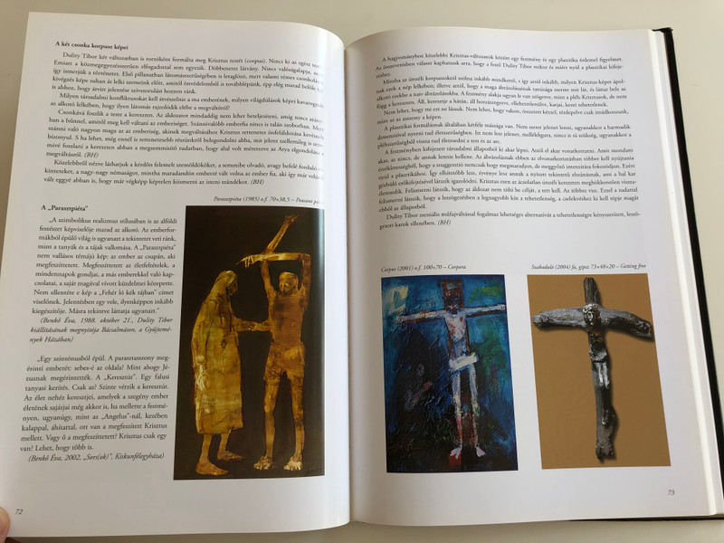 "Testem e Nép, e táj" by Bálványos Huba, Benkő Éva / Dulity Tibor életműve / "My body is these people, this landscape" The life work of Hungarian painter, Tibor Dulity / Essay book / With English, French, German and Serbian summary / Kreatív Dekor Kft. / Hardcover 2006 (9630601435)