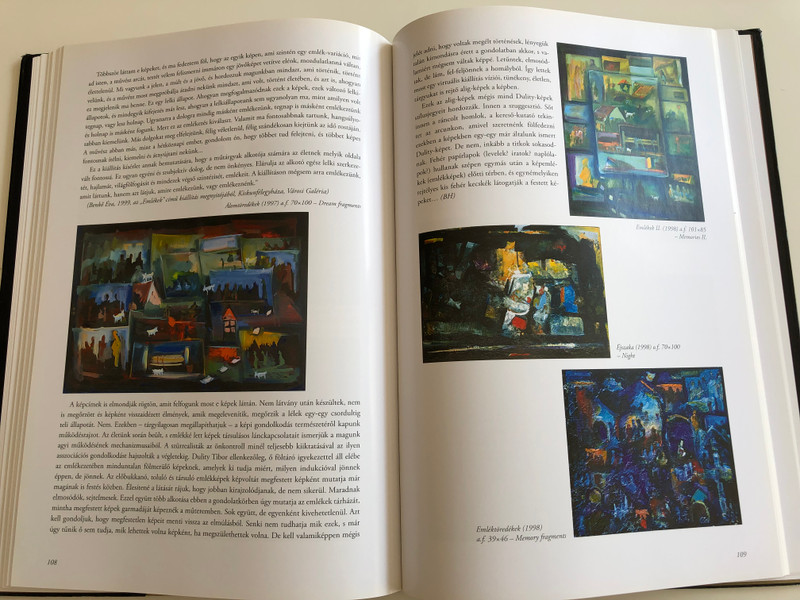 "Testem e Nép, e táj" by Bálványos Huba, Benkő Éva / Dulity Tibor életműve / "My body is these people, this landscape" The life work of Hungarian painter, Tibor Dulity / Essay book / With English, French, German and Serbian summary / Kreatív Dekor Kft. / Hardcover 2006 (9630601435)