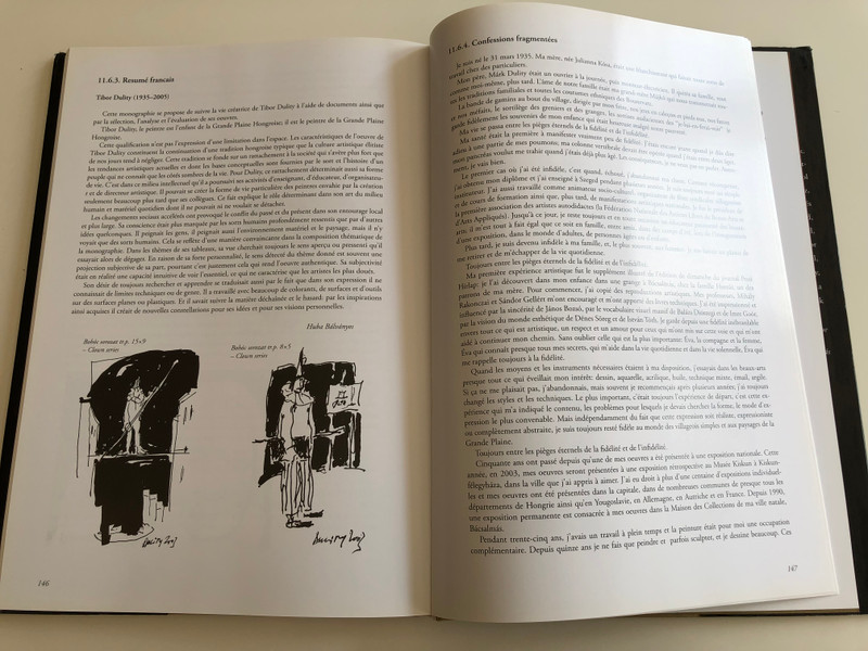 "Testem e Nép, e táj" by Bálványos Huba, Benkő Éva / Dulity Tibor életműve / "My body is these people, this landscape" The life work of Hungarian painter, Tibor Dulity / Essay book / With English, French, German and Serbian summary / Kreatív Dekor Kft. / Hardcover 2006 (9630601435)