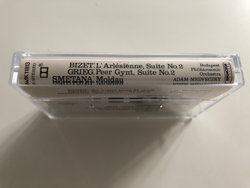 Bizet - L' Arlesienne, Suite No.2 / Grieg - Peer Gynt, Suite No.2 / Smetana - Moldau / Budapest Philharmonic Orchestra / Conducted: Ádám Medveczky ‎/ HUNGAROTON CASSETTE STEREO / MK 11813