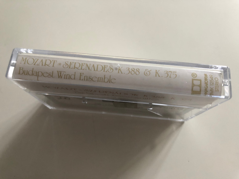 Mozart: Serenades in C minor K. 388 ''Nacht Musique'' in E flat major K. 375 / Budapest Wind Ensemble / HUNGAROTON CASSETTE STEREO / MK 12549