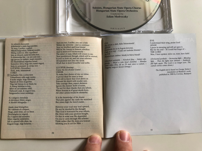 Attila Bozay - The Five Last Scenes / Opera in 3 acts / Az öt utolsó szín - Opera Három felvonásban / 2x Audio CD 2003 / Based on The Tragedy of Man by Imre Madách / BR0254-0255 (BR0254-0255)