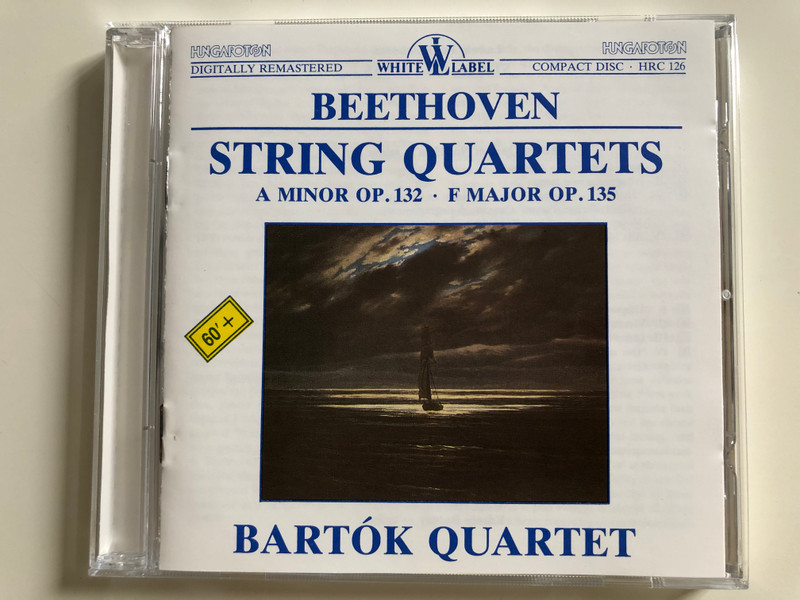 Beethoven - String Quartets / A Minor Op. 132, F Major Op. 135 / Bartók Quartet / Hungaroton White Label Audio CD 1989 / HRC 126 (HRC126)