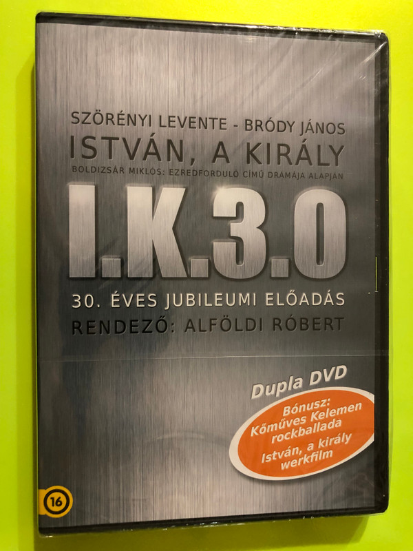 I.K. 3.0 / István, a Király DVD 2013 Stephen, the King / 30th anniversary edition / Directed by Róbert Alföldi / 2 DVD with EXTRA: Kőműves Kelemen Rock Ballad / Szörényi Levente, Bródy János, Sarkadi Imre, Ivánka Csaba 