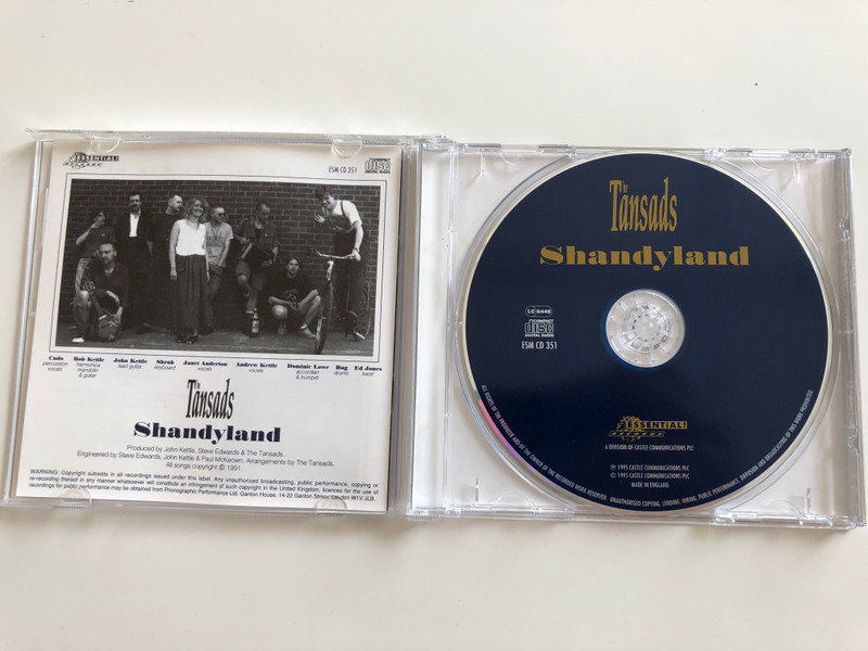 The Tansads - Shandyland / Bob Kettle, John Kettle, Janet Anderton, Andrew Kettle, Dominic Lowe / Audio CD 1995 / ESM CD 351 (5017615835120)