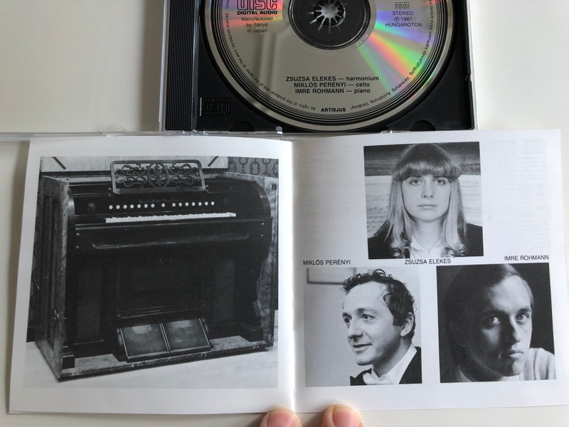 Liszt Ferenc - Works for Harmonium, Works for Cello and Piano / Zsuza Elekes on Liszt's Harmonium / Miklós Perényi, Imre Rohmann / Hungaroton Audio CD 1987 / HCD 12768 (HCD 12768)