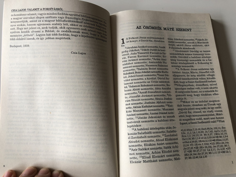 Hungarian New Testament CSIA / Újszövetség Csia Lajos Forditása szerint / Paperback, 1997 (3rd edition) (0I-672X-6NT8)