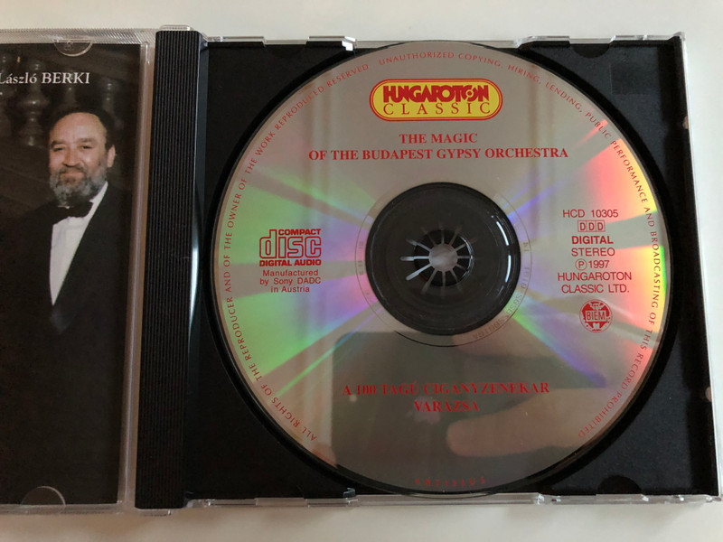  The Magic of the Budapest Gypsy Orchestra - A 100 Tagú Cigányzenekar Varázsa / Hungaroton Classic Audio CD 1997 / HCD 10305 (5991811030520)