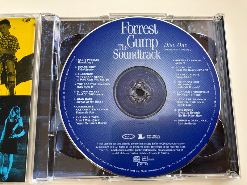 Forrest Gump - The Soundtrack / 34 American Classics on 2 CDs / Special Collector's Edition / Epic EPC 5044942 / Audio CD SET 1994 (5099750449424)