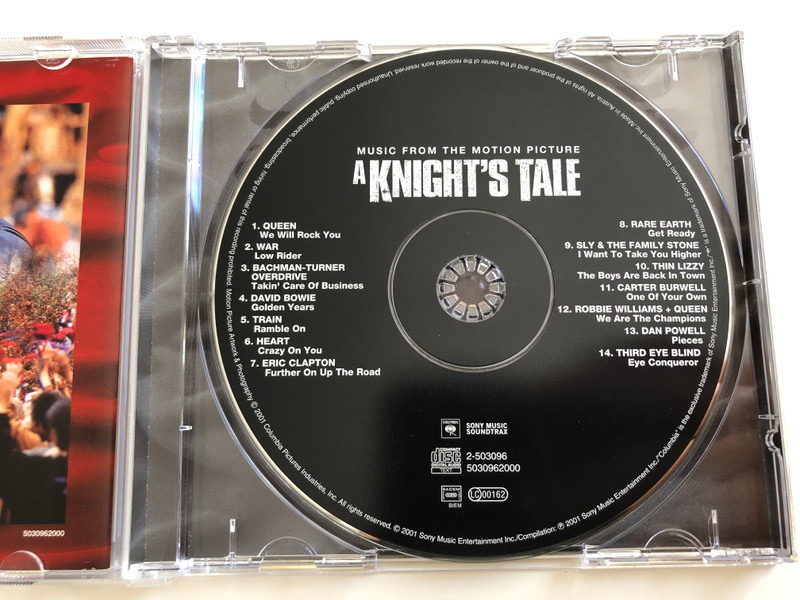 A Knight's Tale / Heath Ledger, Mark Addy, Rufus Sewell / Music from the motion Picture / Audio CD 2001 / Sony Music (5099750309629)
