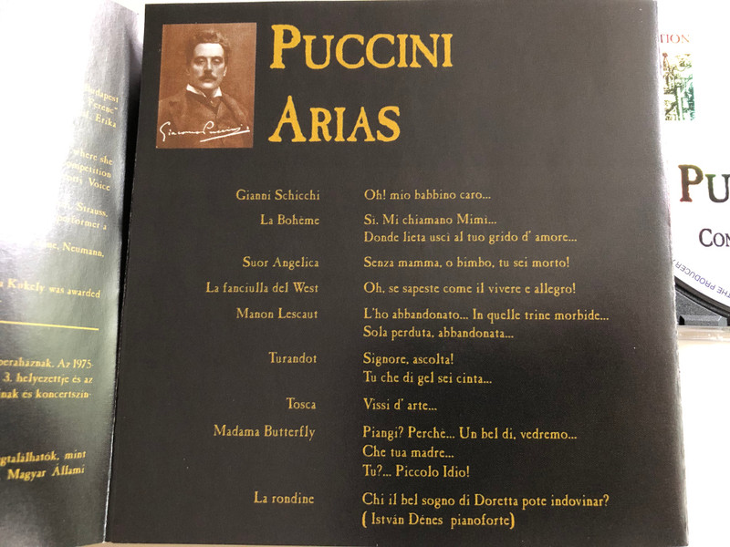Julia Kukely / Puccini - arias / Debrecen Philharmonic Orchestra / Conducted: Istvan Denes / Convention Budapest Classic 1999 Audio CD / CBP 004