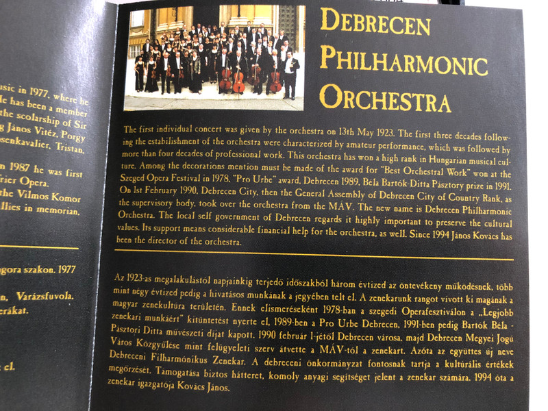 Julia Kukely / Puccini - arias / Debrecen Philharmonic Orchestra / Conducted: Istvan Denes / Convention Budapest Classic 1999 Audio CD / CBP 004