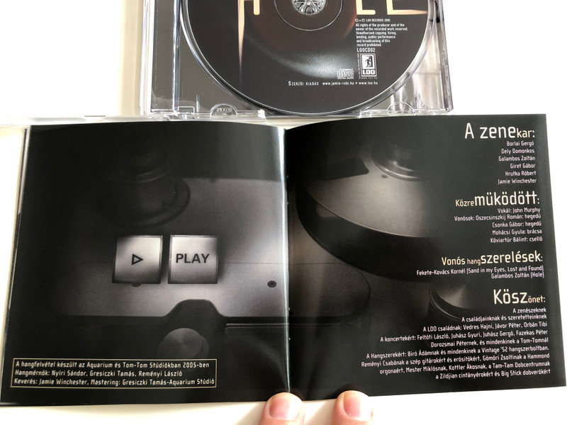 Jamie Winchester & Hrutka Róbert ‎– Hole / Loo Records ‎Audio CD 2005 / LOOCD02