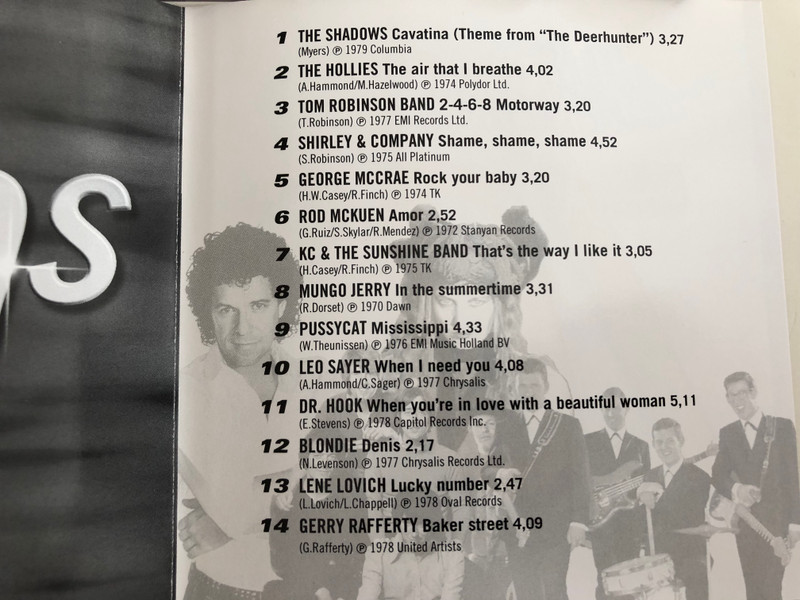 Hits of the Century - 70s / Lene Lovich, Leo Sayer, The Hollies, The Shadows / Disky Audio CD 1999 / DC 859622 (0724348596222)